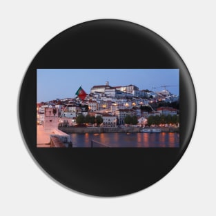 Old town, river, Mondego, Coimbra, Portugal, city, evening, dusk Pin