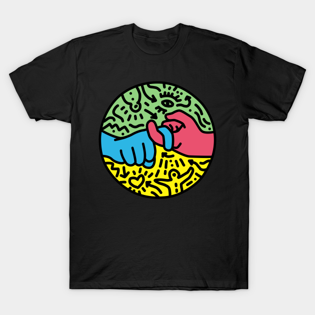 ASL for Friend -Pop Art style - Friend - T-Shirt