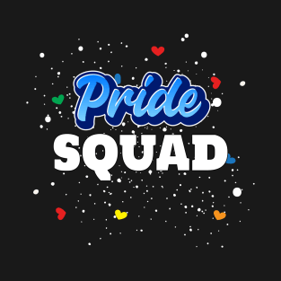 LGBT Pride Squad Month Rainbow Gay Wedding Bride Groom T-Shirt