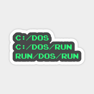 RUN DOS RUN Magnet