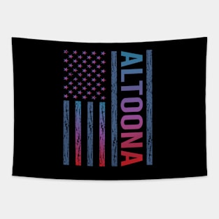 Blue Red Flag - Altoona Tapestry