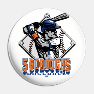 5 Boroughs Baseball Forever Diamond Pin