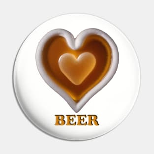 I LOVE BEER Pin