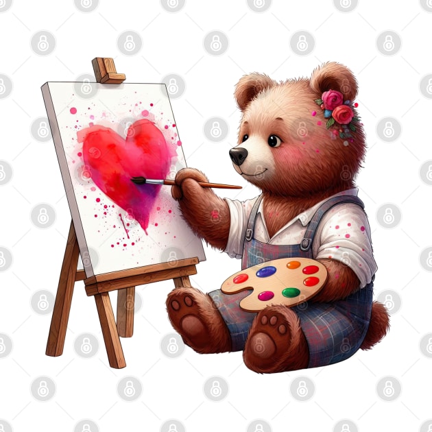 Valentine Love Bear by Chromatic Fusion Studio