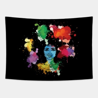 Black Girl Magic Melanin Pride Gift Tapestry