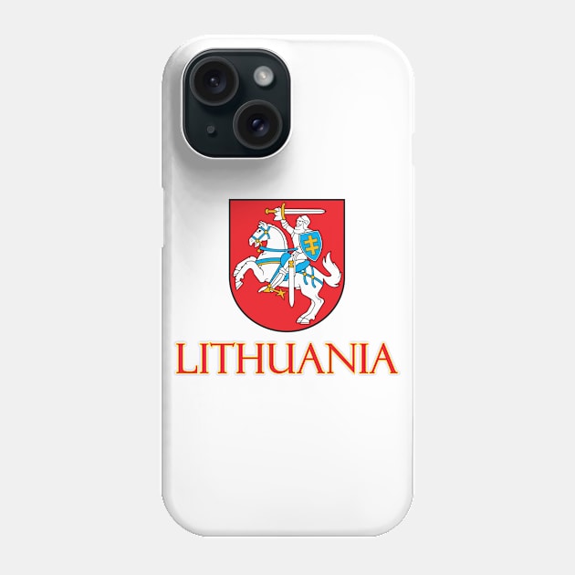 Lithuania - Coat of Arms Design Phone Case by Naves