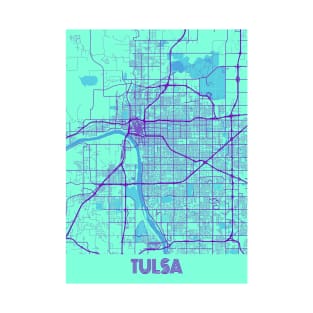 Tulsa - United States Galaxy City Map T-Shirt