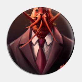 Lobster in a Suit Pin