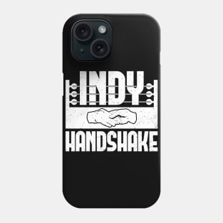 White Indy Handshake Logo Phone Case