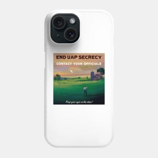 End UAP Secrecy - Contact Your Officials - Retro 'Farm' Variant Phone Case