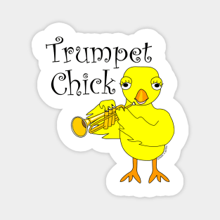 Trumpet Chick Text Magnet