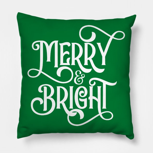 Merry & Bright Pillow by MelsPlace