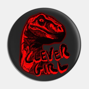 Clever Girl Science Fiction Movie Pin