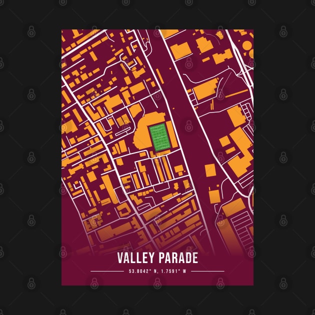 Valley Parade Map Design by TopFootballStadiums