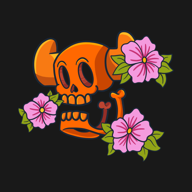 EL TORO - Skull Flowers by ELTORO