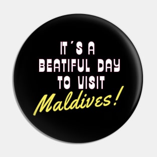 The Maldives, White text. Gift ideas for the travel enthusiast. Pin