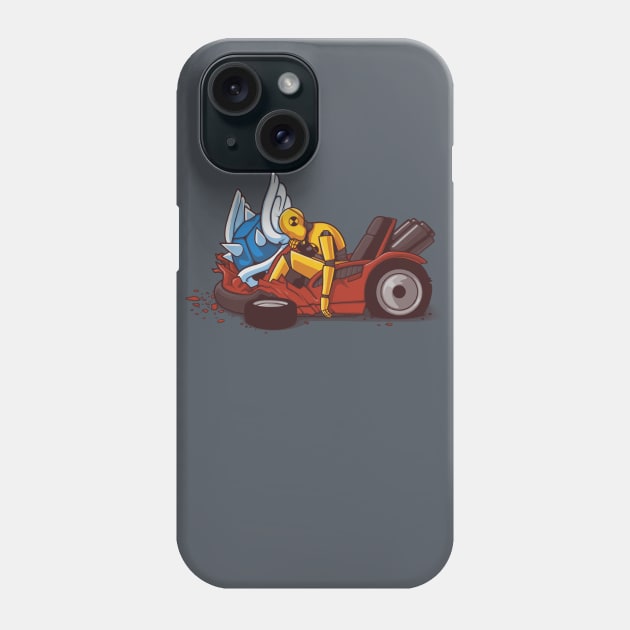 Blue Shell Test Phone Case by Naolito