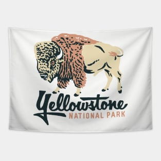 Yellowstone bison Tapestry