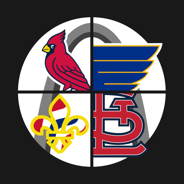 St. Louis Sports with Flag St Louis TShirt TeePublic