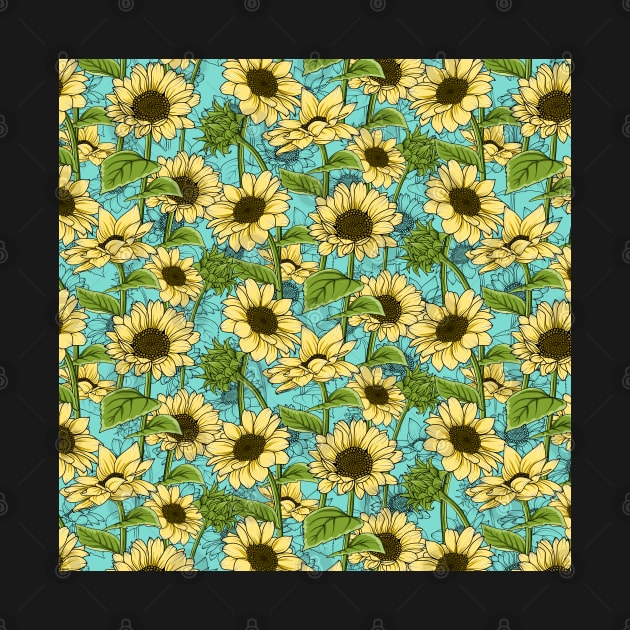 Sunflowers Pattern by Designoholic