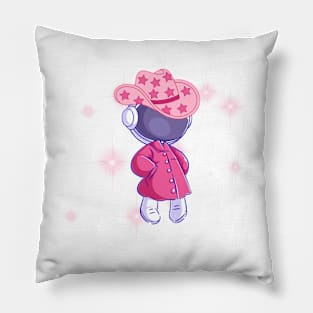 Pink Cosmic Cowgirl Pillow