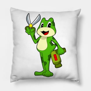 Frog Hairdresser Scissors Hair dryer Pillow