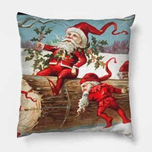 Santa and his Elves Pillow