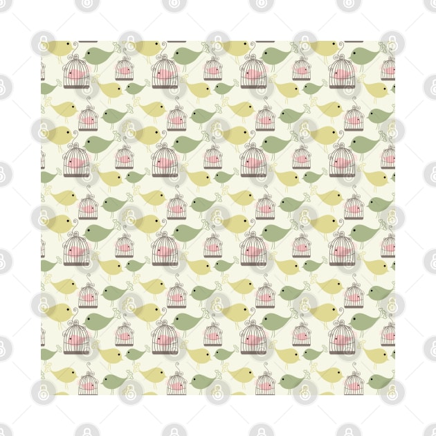 Seamless birds pattern by AnaMOMarques