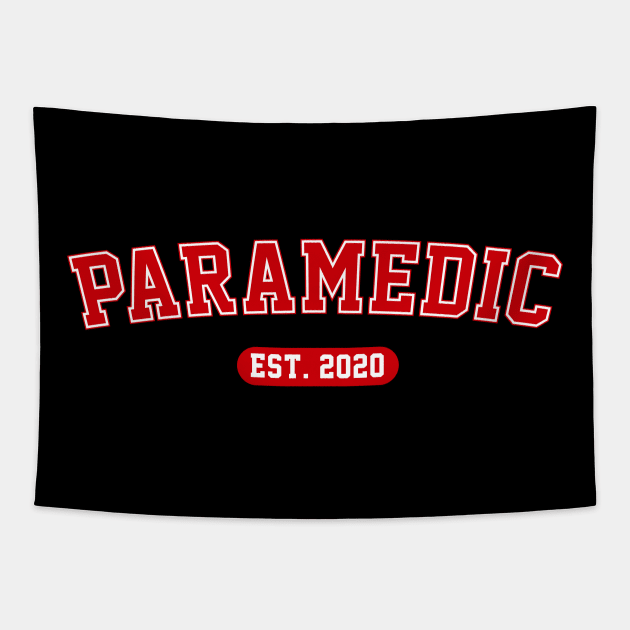 Paramedic established 2020 for Paramedics Graduation Gift Tapestry by Herotee