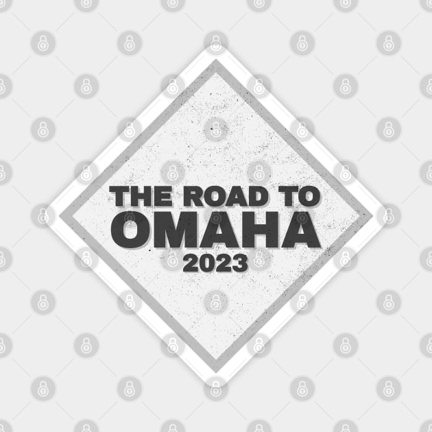 College World Series College Baseball Omaha 2023 Magnet by Designedby-E