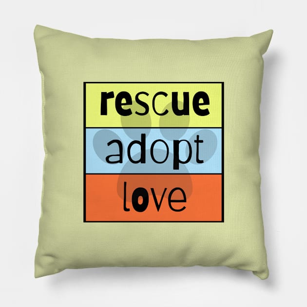 Rescue Adopt Love Pillow by nyah14