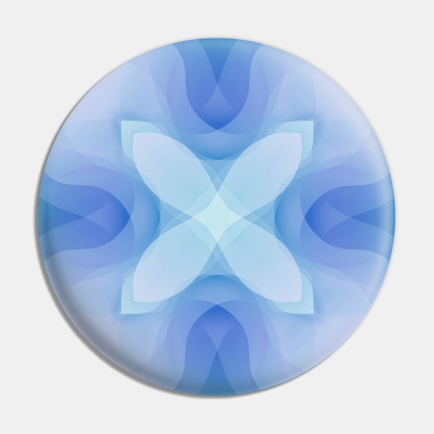 Toulouse Blue Flower Pin by Tobe_Fonseca