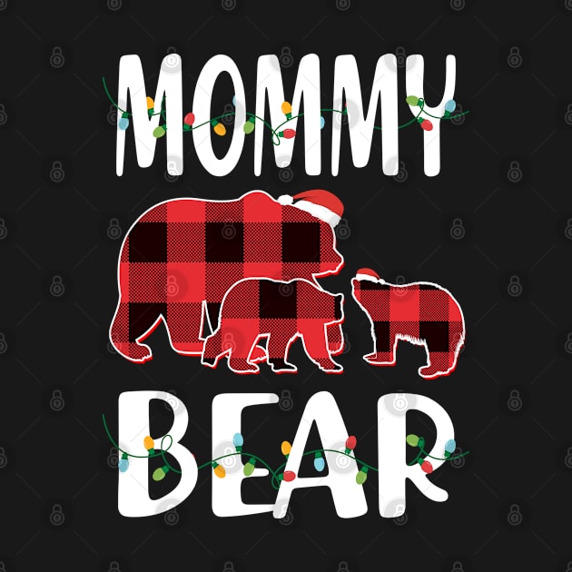 Mommy Bear Red Plaid Christmas Pajama Matching Family Gift by intelus