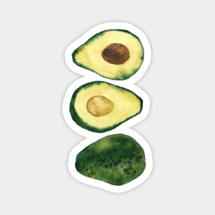 Watercolor avocados Magnet