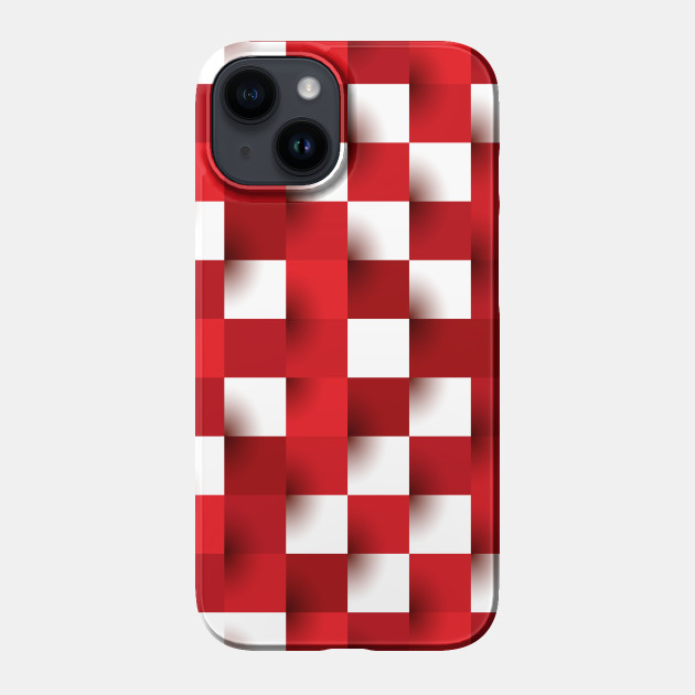 Checker board LV white phone case