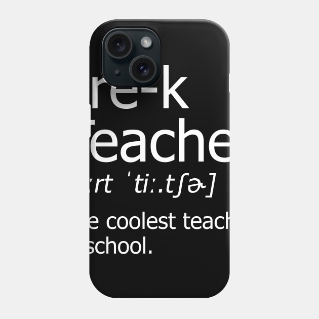 Funny pre k Teacher Meaning T-Shirt Awesome Definition Classic Phone Case by hardyhtud