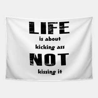 Life, funny saying, motivation Tapestry