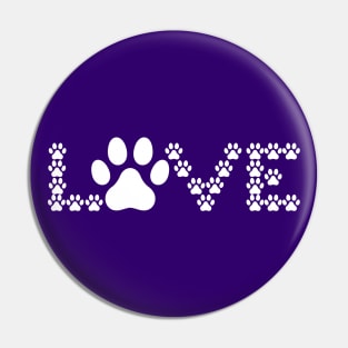 Dog Lover Paw Print for Dog Mom's Pin