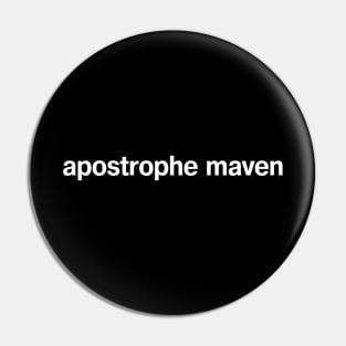 apostrophe maven Pin