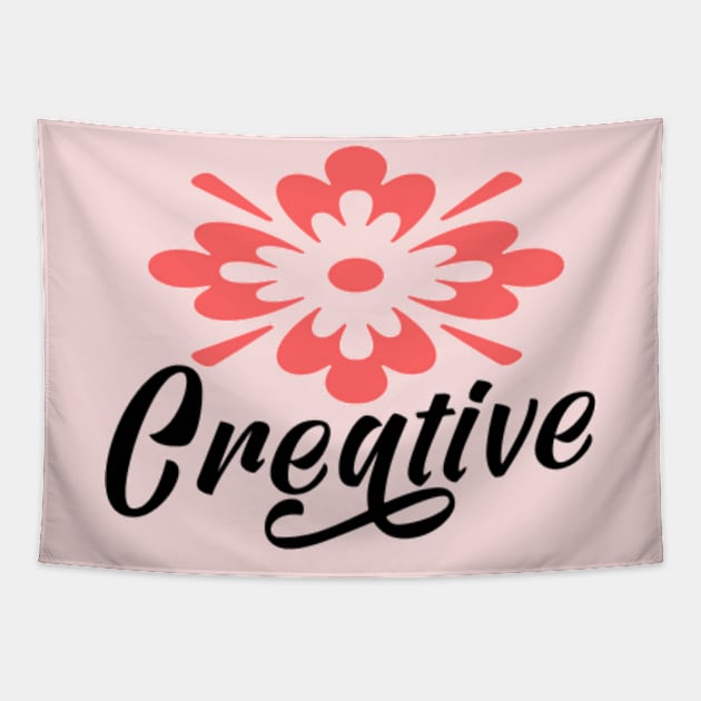 Creative Flowers Tapestry by Shop Ovov