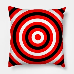 Black and White and Transparent Circles Pillow