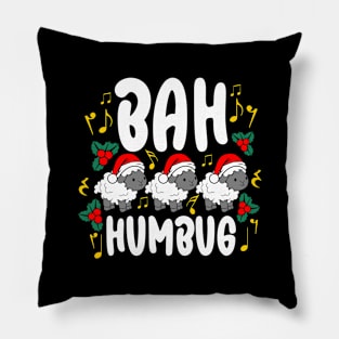 Bah Humbug Christmas Pillow