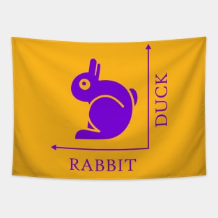 Duck Rabbit Illusion Tapestry