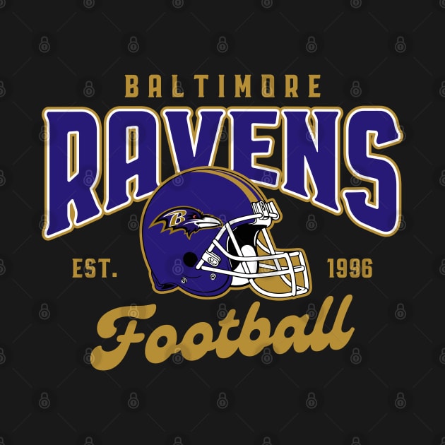 Baltimore Ravens Football by RFTR Design