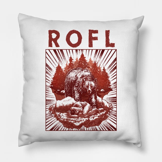 ROFL Pillow by ethanharrisart