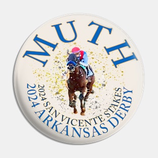 Muth horse racing design Pin