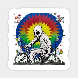 The Biker on the Wall Magnet