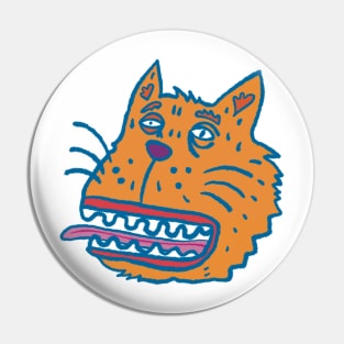 Crazy cat Pin