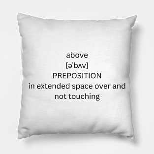 above definition Pillow