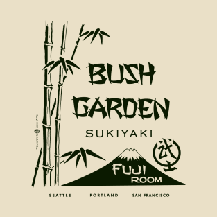 Vintage Seattle Retro Bush Garden Japanese Restaurant T-Shirt